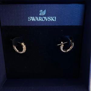 gold Diamond huggies